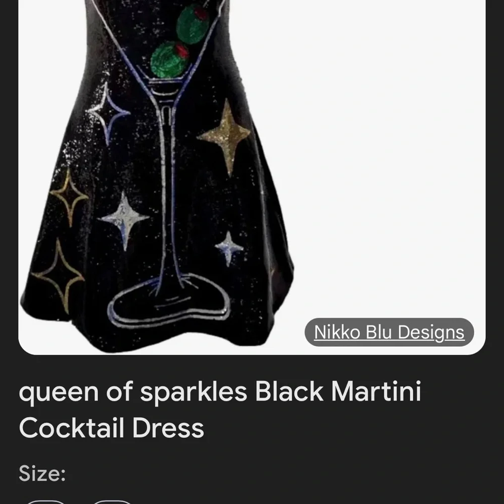 QUEEN OF SPARKLES Sequin Martini Mini Dress - Picture 3 of 3